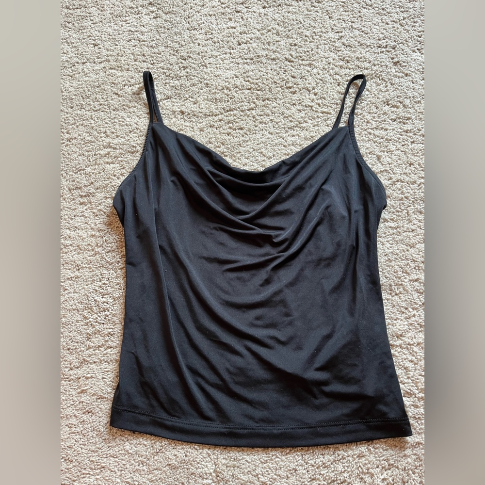 URBAN silk Cowell neck tank top
